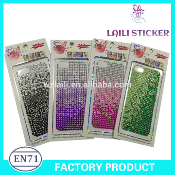 flash mobile phone sticker,gradual change colour sticker