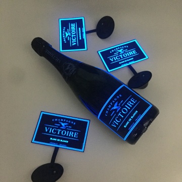 Customize Waterproof Luminous EL Bottle Labels for Champagne