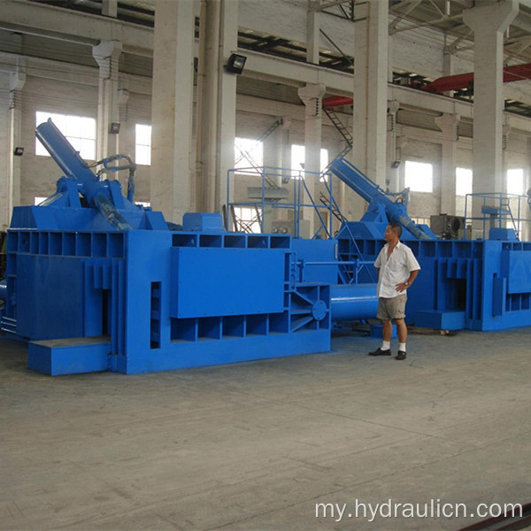 Hydraulic Automatic Side Push-out Metal Scrap Baling Machine