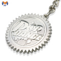 Metal custom embossed logo keychain