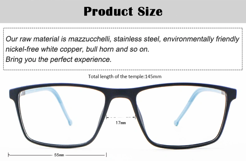 Custom Logo Thin Design Tr Frame Antique Eyeglasses Frames