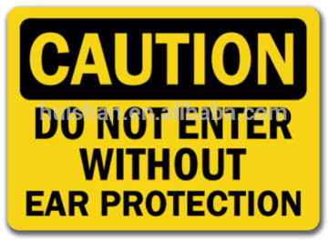 Outdoor Caution PVC Sign, Warning Hanging PVC Sign