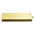 İş hediyeleri çinko alaşımı Altın kaplama USB Shell ile Logo