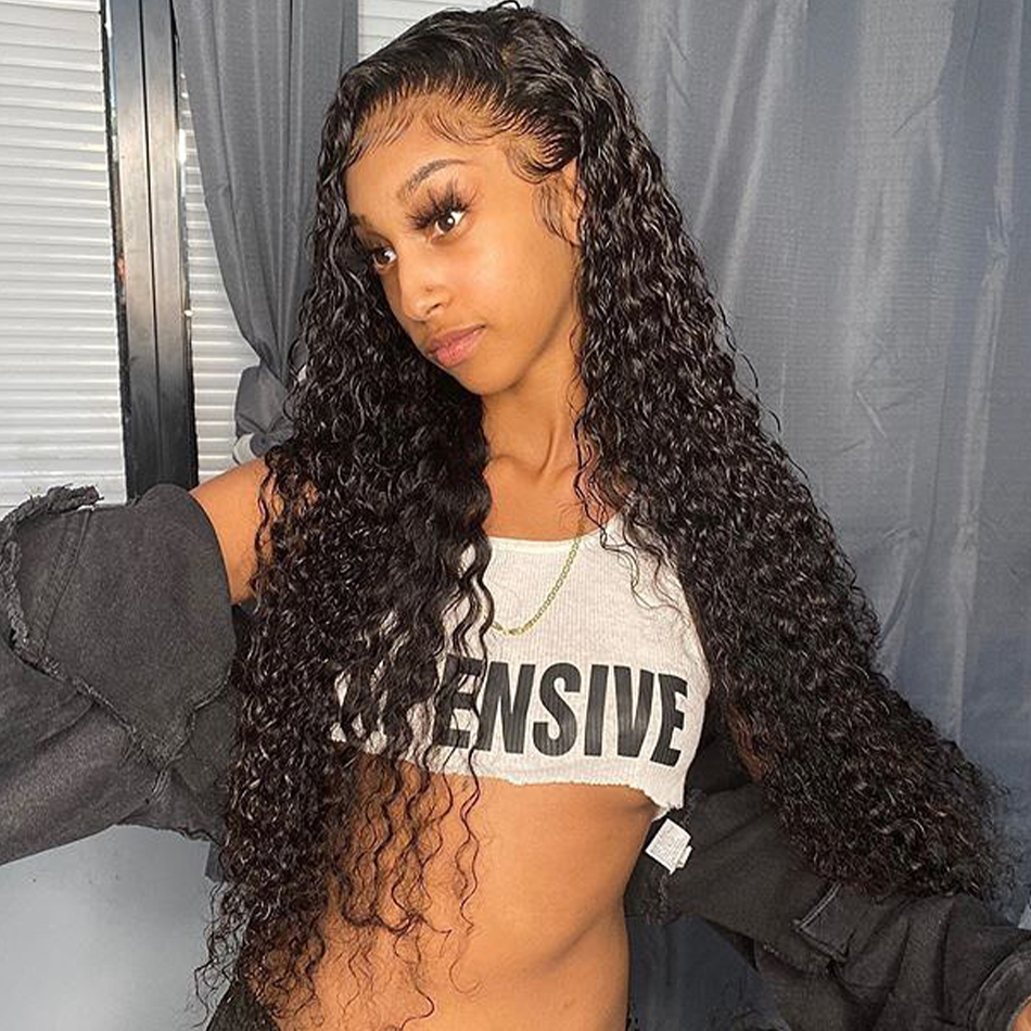 HD Lace wigs Frontal Human Hair Wigs for Black Women wholesale Remy Brazilian Curly Lace Front Wig Pre-Plucked With Baby Hair