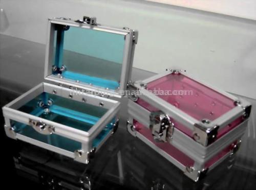 customized Aluminum travel jewelry case, Jewelry Case storage, Container gift case