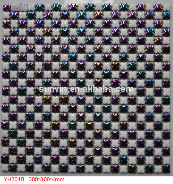 Irregular shaped rainbow ceramic tile pictures pattern