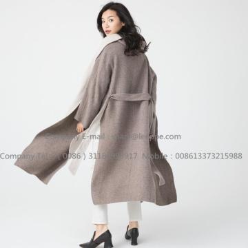 Long Pug Cashmere Coat For Women