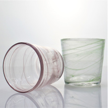 Colored Cloudy Pinto Drinking Water Wine Glass Cup