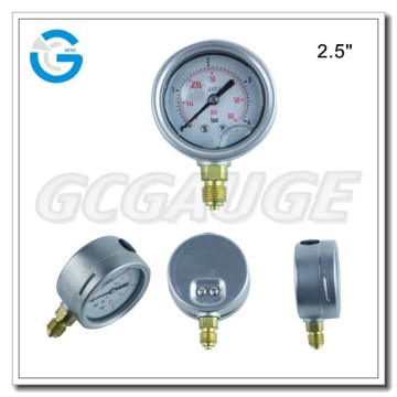 High quality stainless steel brass internal oil pressure manometer