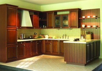 Cherry Solid Wooden Kitchen Furniture