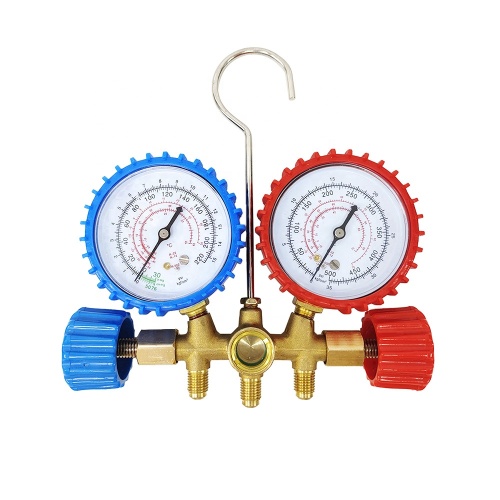 CT-536A Kuningan berlian gauge hvac sistem pendingin auto pendingin udara ac pengisian daya manifold hvac manifold gauge