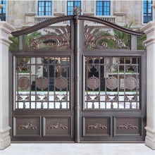 Decorative Cast Aluminum Courtyard Gate For Villa