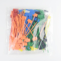 Tages de cabos de nylon etiquetas de etiquetas de plástico laços de plástico