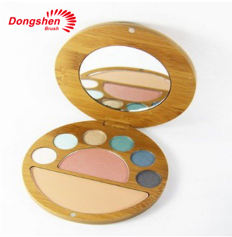makeup bamboo container mirror gift