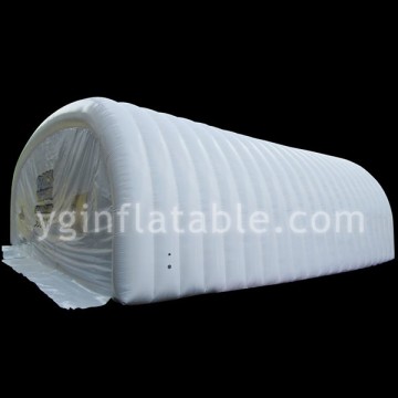 Inflatable white tent