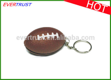 custom rugby ball keychain promotional gift imprinted keychain