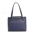 Darley Medium Polly Schultertasche aus weichem Leder in Blau