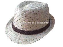 Colorful cut & sewn fabric hats, SP16 fedora hats, fashion hats