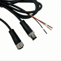 M12 Aviation IP67 Waterproof Connector With Shield Cable