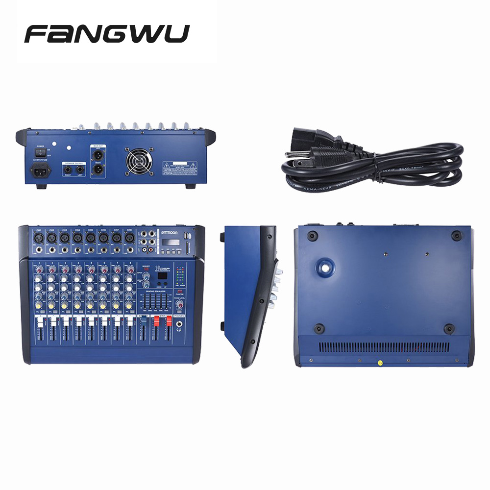 Factory Wholesale Blue USB FM Radio Mixer Amplifier