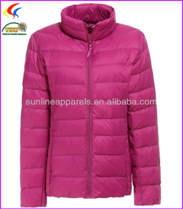 light weight lady down jacket