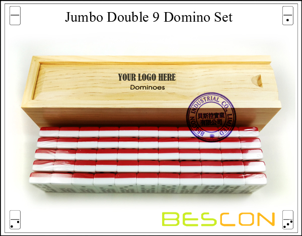 Jumbo Double 9 Domino Set-5