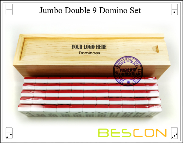 Jumbo Double 9 Domino Set-5 Jumbo Double 9 Domino Set-5