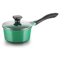 Achteckige Aluminium Druckguss-tiefe Sauce Pan