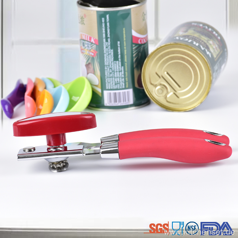 Strong rubber non slip handle manual can opener