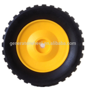 200mm semi-pneumatic rubber agricultural wheel for lawnmower