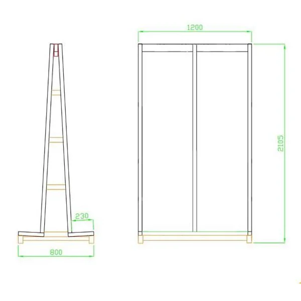 a Frame Cart Double Sided Transport Cart