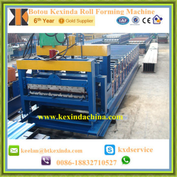 Double layer roof glazing roll forming machine