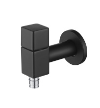 Black Compression Water Angle Stop Valve