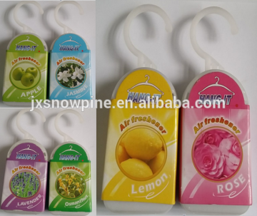 Disposable, Stocked, Eco-friendly air freshener with hanger air freshener with fragrance air freshener for toilet