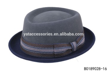 Designer hats, 100% wool felt fedora hats, men hats