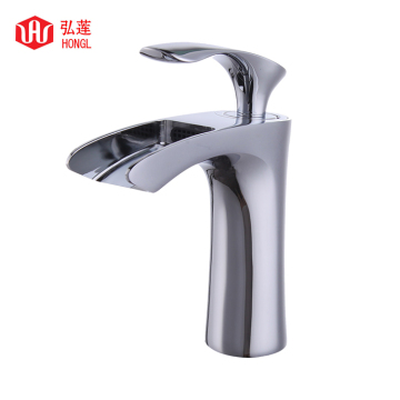 Waterfall Tap Mixer Brass Basin Faucet