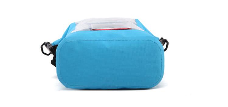 2021 New Transparent PVC Roll Top Dry Compression Sack Camping Lightweight Dry Storage Bag Waterproof Dry Bag