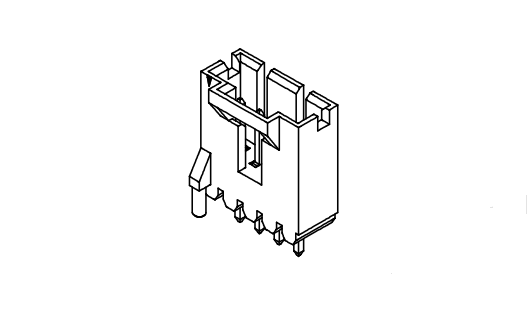 2.54mm ملعب 180 ° رقاقة AW2547VA-F1-XP-G