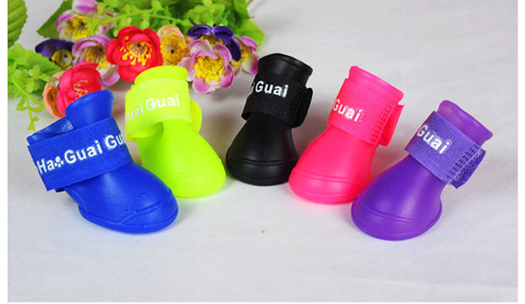 High Quality waterproof Rain Boots Silicone Pet Shoes for Dog