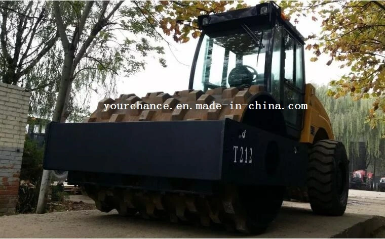 New Condition Lt212 12 Tons Mechanical Drive Single Drum Vibratory Road Roller with Removal Padfoot Made in China