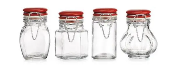 Hot Selling Glass Spices Jars with More Shapes (square hexagon strips and round) Design