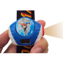 Children's projection silicone analog watch