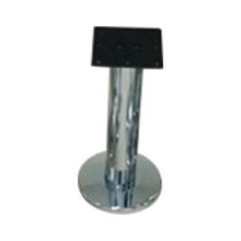 low chormed table base