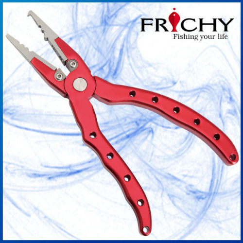 Plier Manufacturer Aluminium Long Nose Pliers with Cutters for Fly Fishing