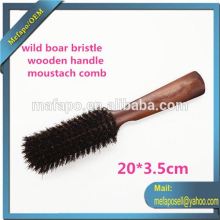 Wild Boar Bristle Mustache Brush Wooden Beard Brush