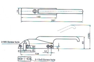 Door Locks Gear for Refrigerated Van Parts
