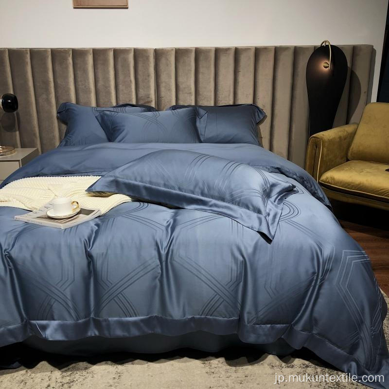 家庭用テキスタイル用のベッドシート付き純カラー寝具
