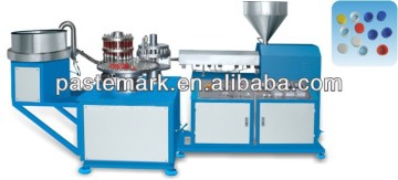 Plastic cap dropping machine