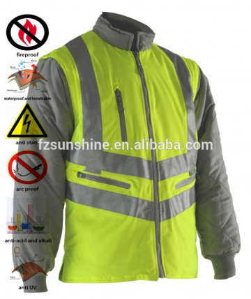 Waterproof Reflective Reversible Safety Jacket
