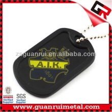 Fashionable unique blank black dog tags